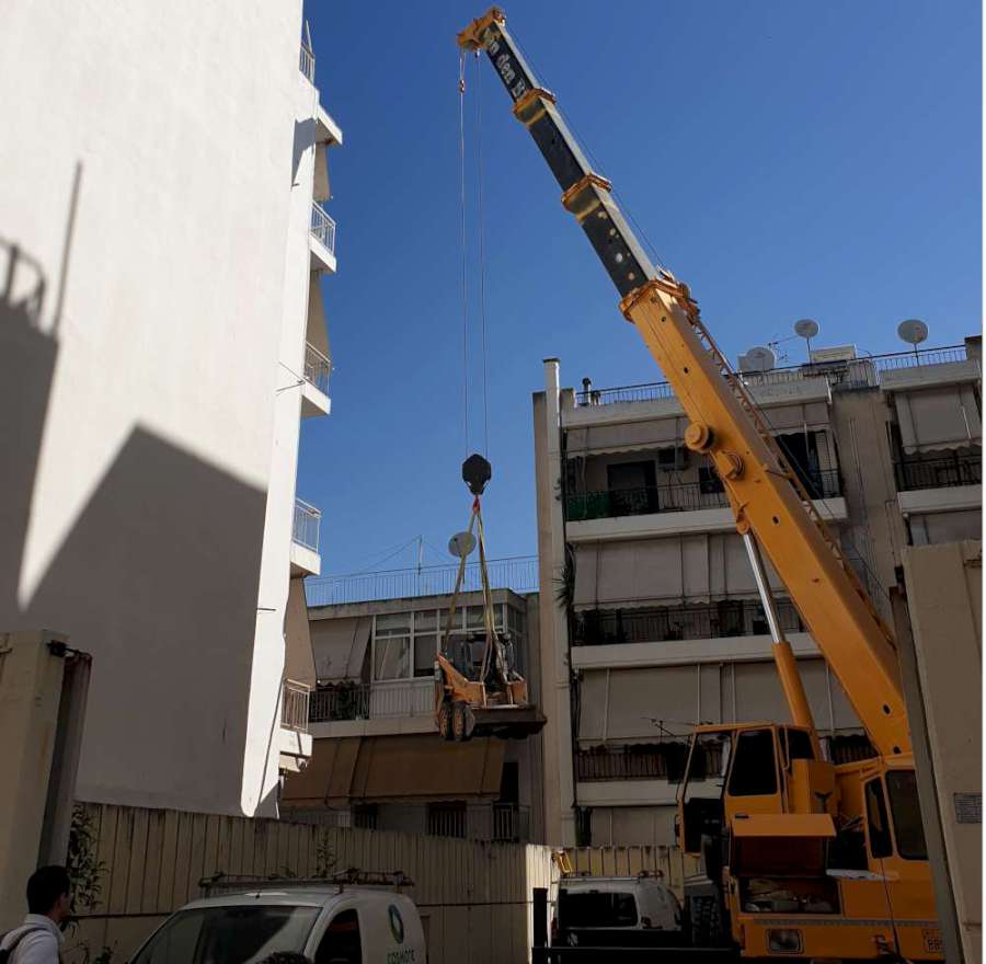 Επισκευή και ενίσχυση υποστυλωμάτων υπογείου πολυκατοικίας στο Γαλάτσι